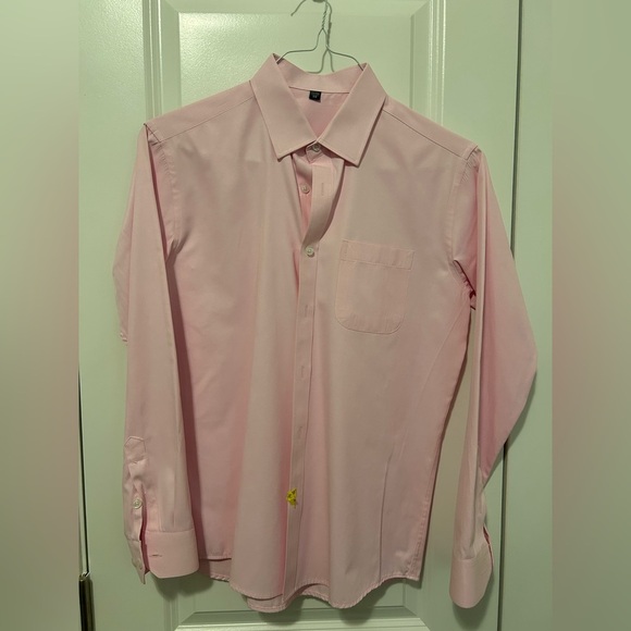 Other - Men’s Pink Long Sleeve Dress Shirt Size 39 | Button-Down Collared Shirt